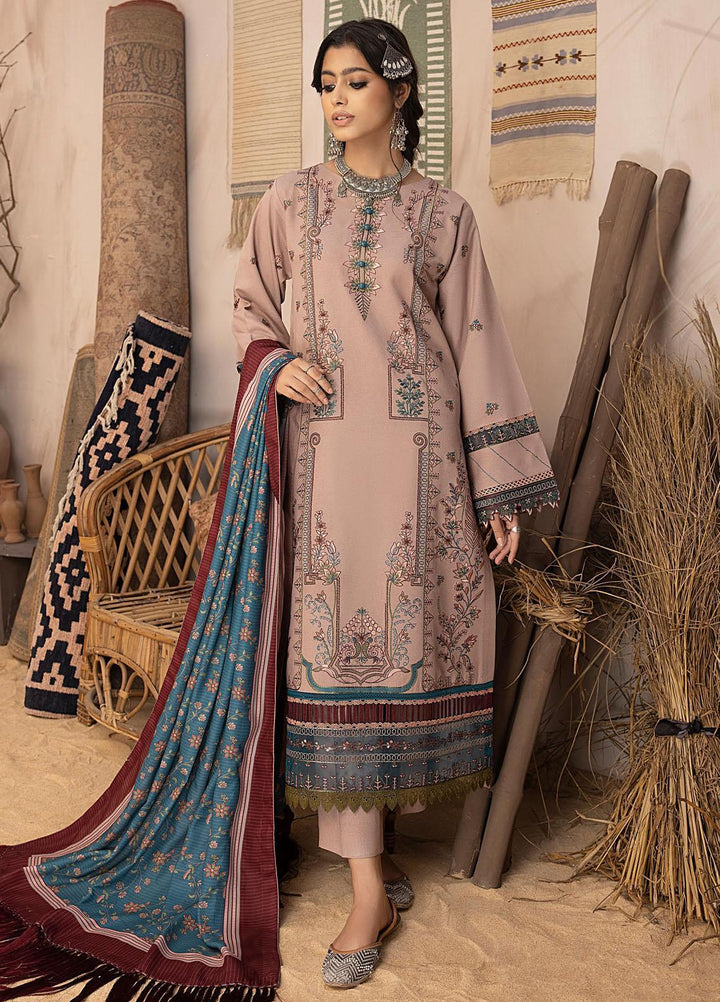 Maya By Bin Ilyas Embroidered Karandi Suits Unstitched 3 Piece BI23MY 1902-A - Winter Collection