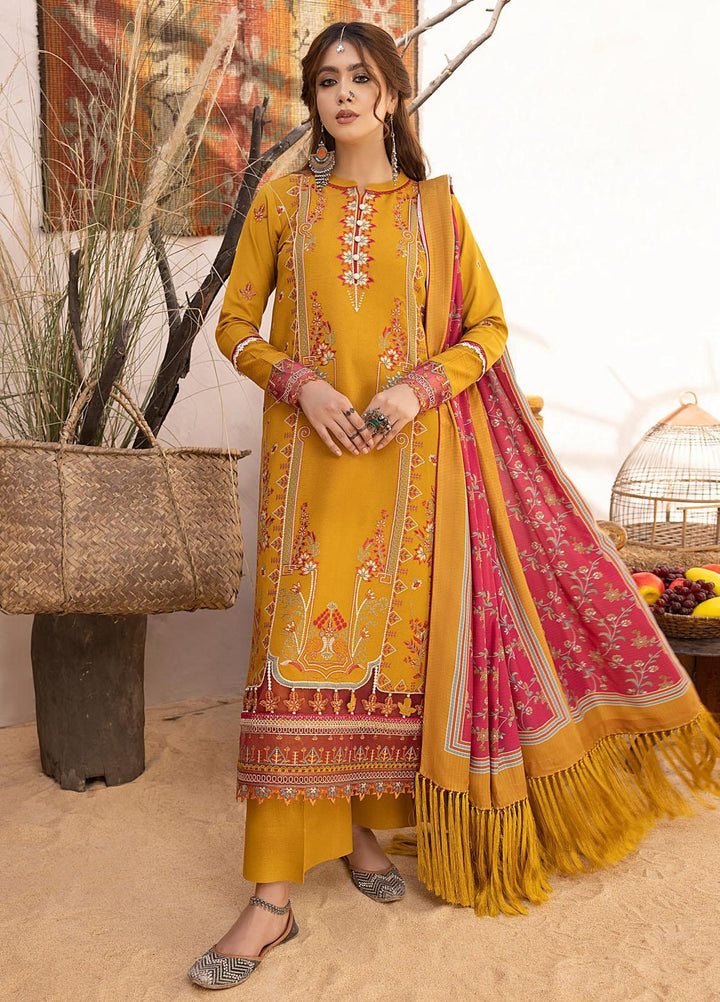 Maya By Bin Ilyas Embroidered Karandi Suits Unstitched 3 Piece BI23MY 1902-B - Winter Collection