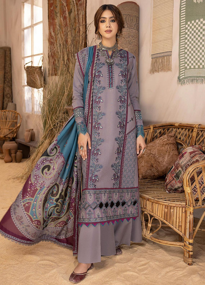 Maya By Bin Ilyas Embroidered Karandi Suits Unstitched 3 Piece BI23MY 1903-A - Winter Collection