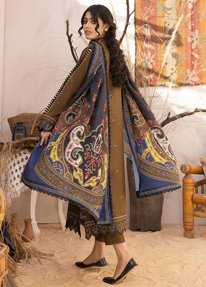 Maya By Bin Ilyas Embroidered Karandi Suits Unstitched 3 Piece BI23MY 1903-B - Winter Collection