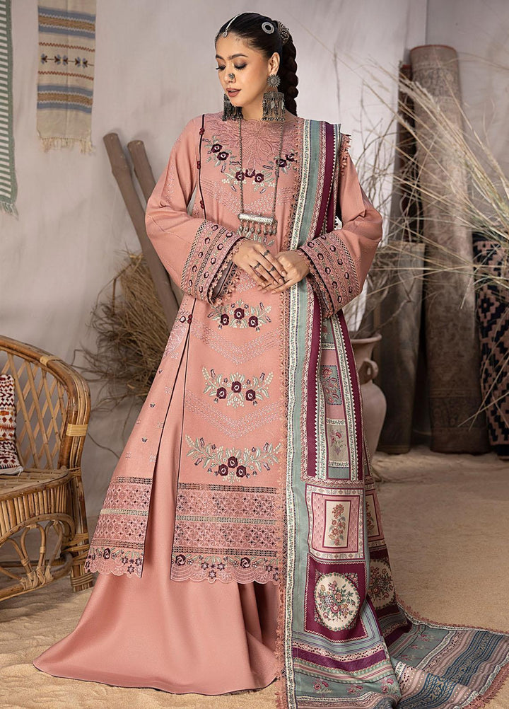 Maya By Bin Ilyas Embroidered Karandi Suits Unstitched 3 Piece BI23MY 1904-A - Winter Collection