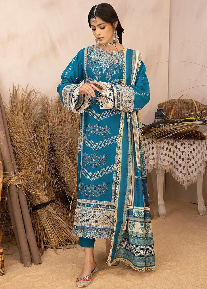 Maya By Bin Ilyas Embroidered Karandi Suits Unstitched 3 Piece BI23MY 1904-B - Winter Collection