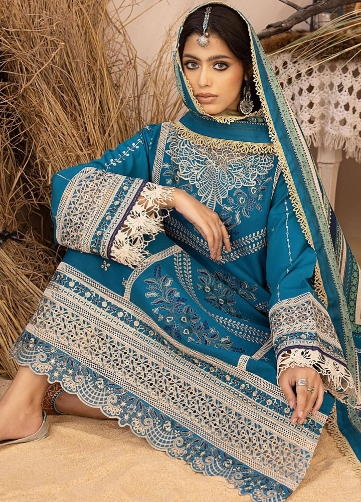 Maya By Bin Ilyas Embroidered Karandi Suits Unstitched 3 Piece BI23MY 1904-B - Winter Collection