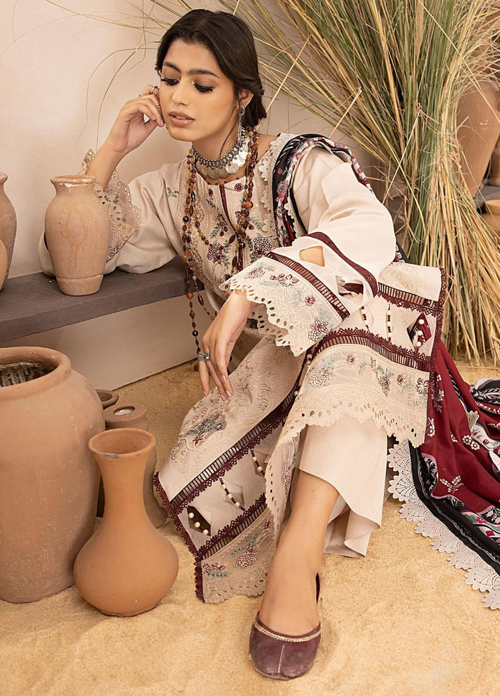 Maya By Bin Ilyas Embroidered Karandi Suits Unstitched 3 Piece BI23MY 1905-A - Winter Collection