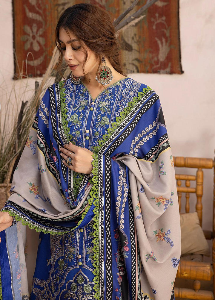 Maya By Bin Ilyas Embroidered Karandi Suits Unstitched 3 Piece BI23MY 1905-B - Winter Collection