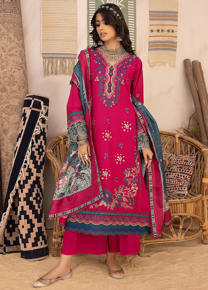 Maya By Bin Ilyas Embroidered Karandi Suits Unstitched 3 Piece BI23MY 1906-A - Winter Collection