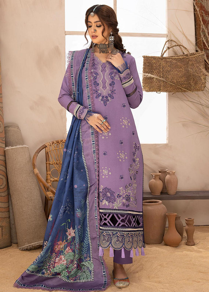 Maya By Bin Ilyas Embroidered Karandi Suits Unstitched 3 Piece BI23MY 1906-B - Winter Collection