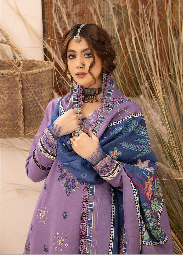 Maya By Bin Ilyas Embroidered Karandi Suits Unstitched 3 Piece BI23MY 1906-B - Winter Collection