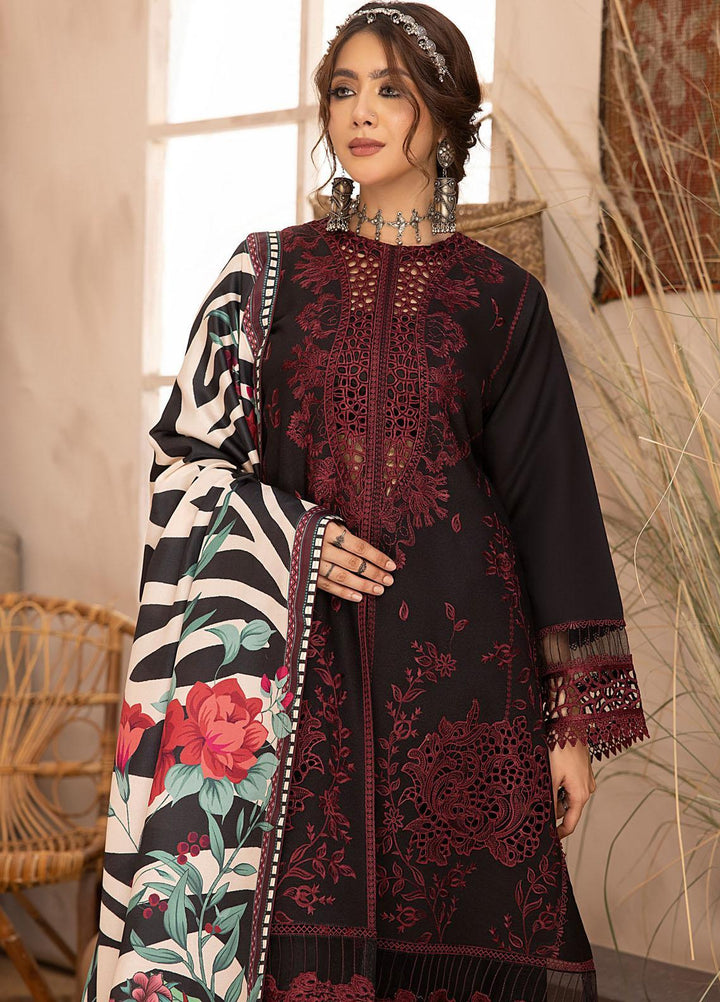 Maya By Bin Ilyas Embroidered Karandi Suits Unstitched 3 Piece BI23MY 1907-A - Winter Collection