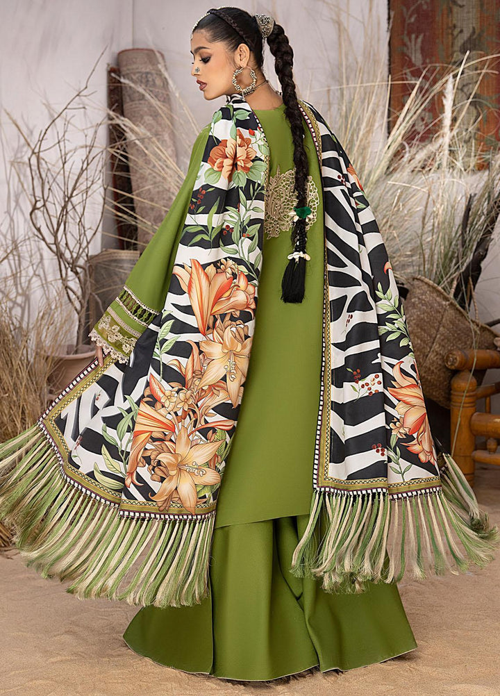 Maya By Bin Ilyas Embroidered Karandi Suits Unstitched 3 Piece BI23MY 1907-B - Winter Collection