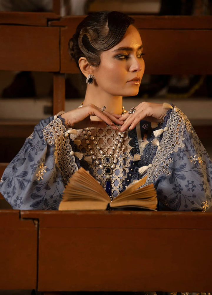 Maya By Faixa Faixal Embroidered Schiffli Suit Unstitched 3 Piece FFX24M Gamze - Summer Collection