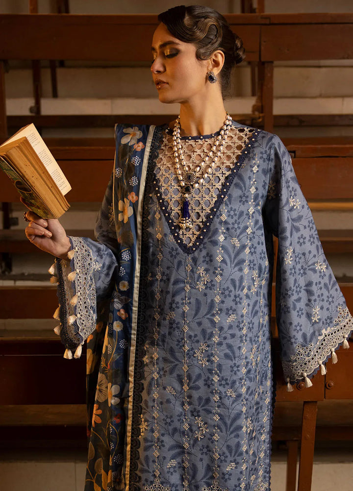 Maya By Faixa Faixal Embroidered Schiffli Suit Unstitched 3 Piece FFX24M Gamze - Summer Collection