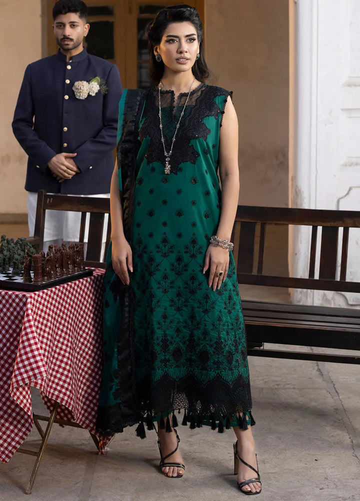 Maya By Faixa Faixal Embroidered Schiffli Suit Unstitched 3 Piece FFX24M Jaana - Summer Collection