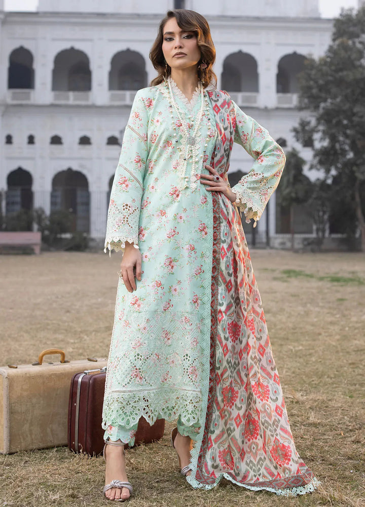 Maya By Faixa Faixal Embroidered Schiffli Suit Unstitched 3 Piece FFX24M Julia - Summer Collection