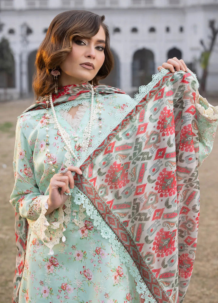 Maya By Faixa Faixal Embroidered Schiffli Suit Unstitched 3 Piece FFX24M Julia - Summer Collection