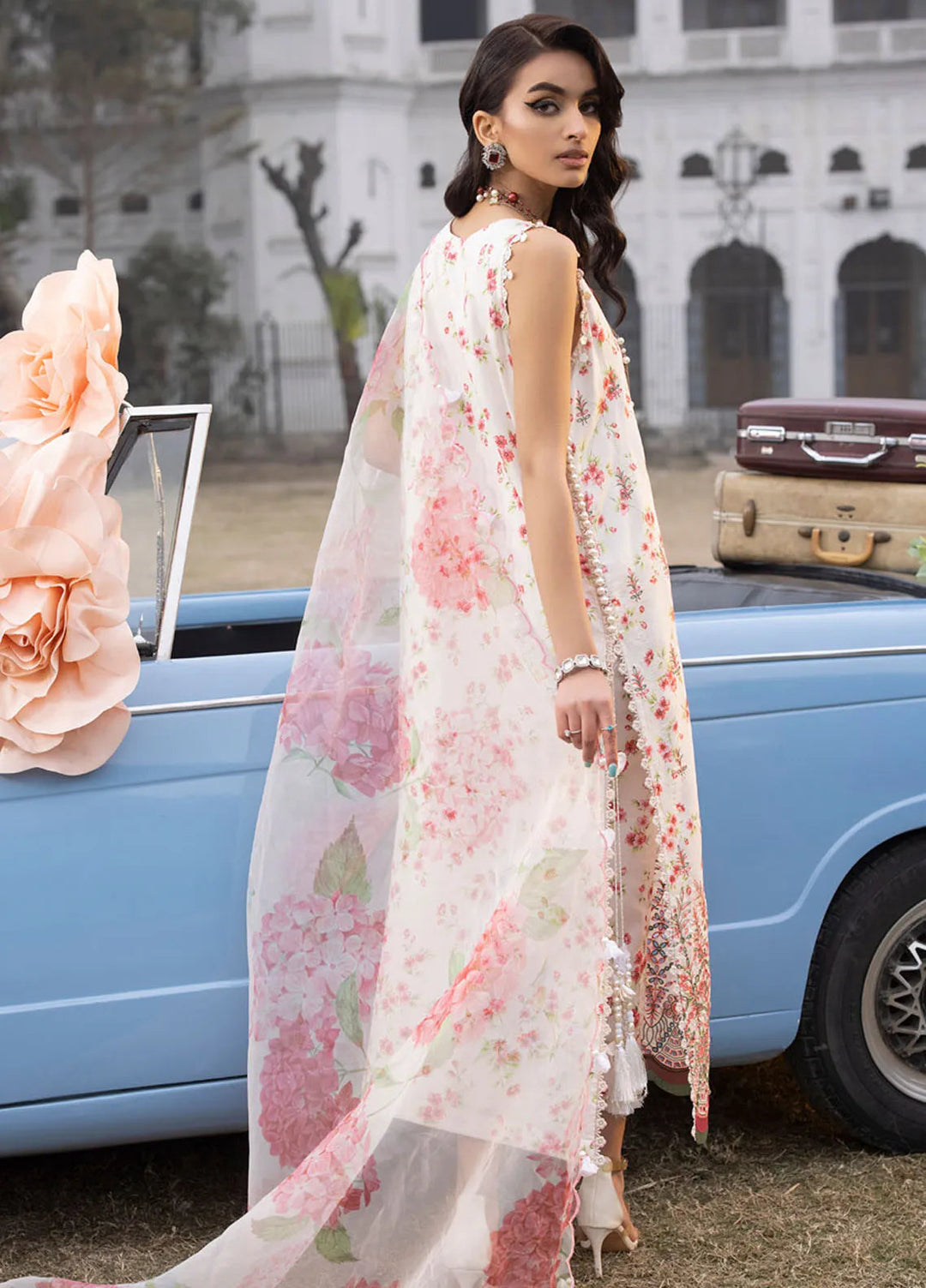 Maya By Faixa Faixal Embroidered Schiffli Suit Unstitched 3 Piece FFX24M Sandra - Summer Collection