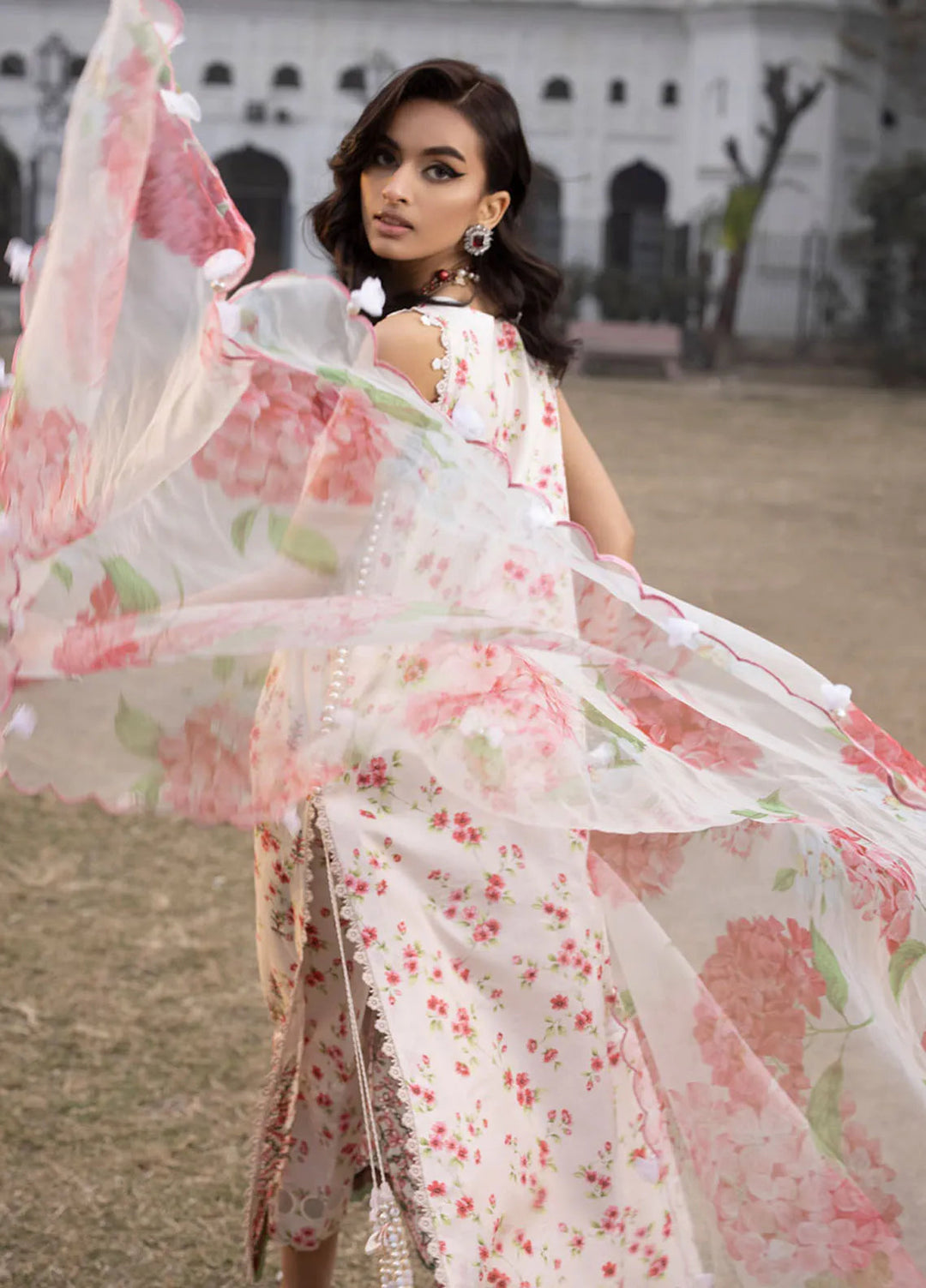 Maya By Faixa Faixal Embroidered Schiffli Suit Unstitched 3 Piece FFX24M Sandra - Summer Collection
