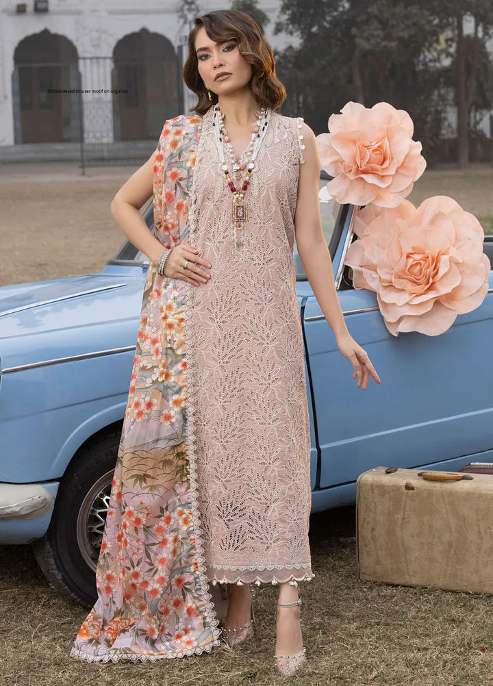 Maya By Faixa Faixal Embroidered Schiffli Suit Unstitched 4 Piece FFX24M Amirah - Summer Collection