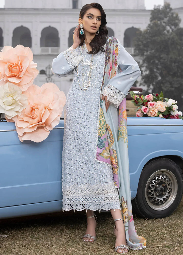 Maya By Faixa Faixal Embroidered Schiffli Suit Unstitched 4 Piece FFX24M Anja - Summer Collection