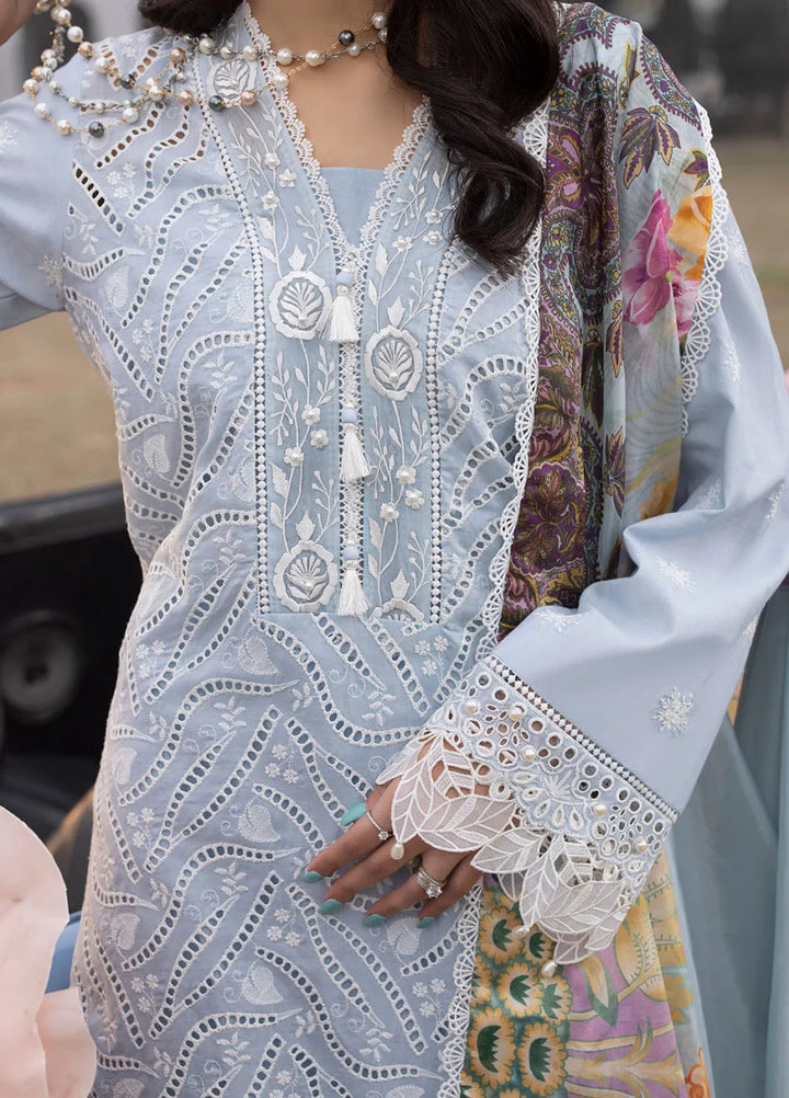 Maya By Faixa Faixal Embroidered Schiffli Suit Unstitched 4 Piece FFX24M Anja - Summer Collection