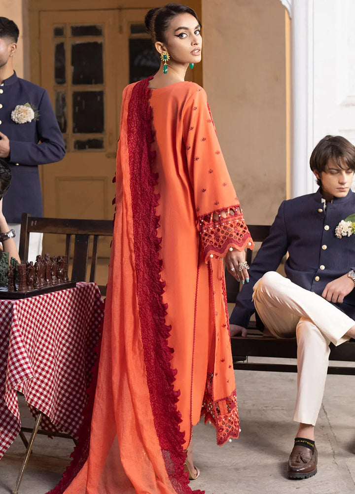 Maya By Faixa Faixal Embroidered Schiffli Suit Unstitched 4 Piece FFX24M Paula - Summer Collection