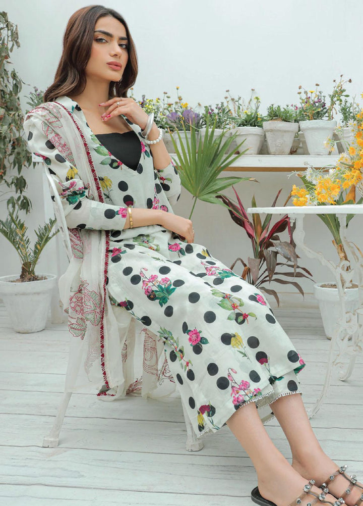 Maya By Humdum Printed Lawn Suits Unstitched 3 Piece HD23MY D-02 - Summer Collection