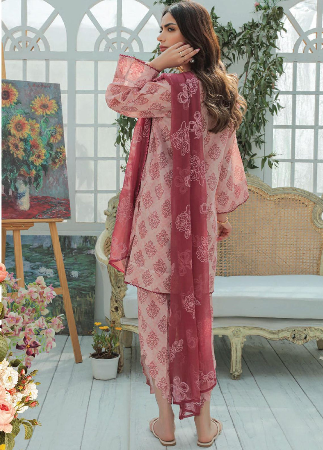 Maya By Humdum Printed Lawn Suits Unstitched 3 Piece HD23MY D-03 - Summer Collection
