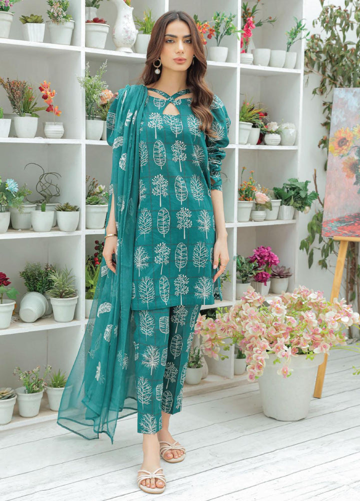 Maya By Humdum Printed Lawn Suits Unstitched 3 Piece HD23MY D-04 - Summer Collection