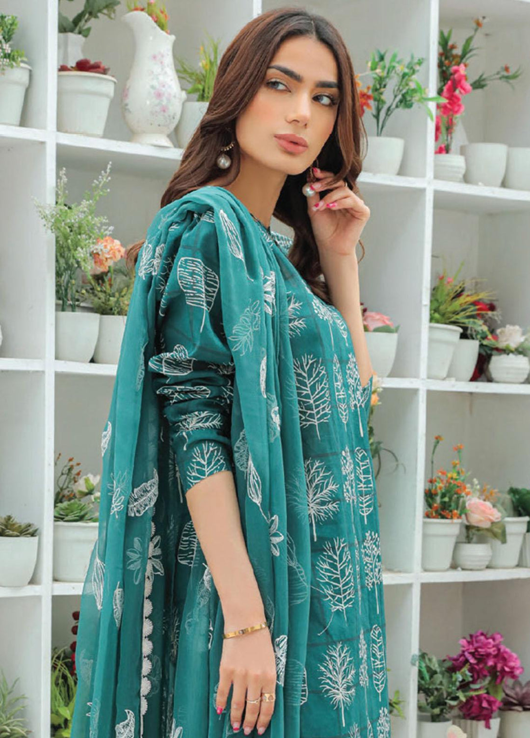Maya By Humdum Printed Lawn Suits Unstitched 3 Piece HD23MY D-04 - Summer Collection