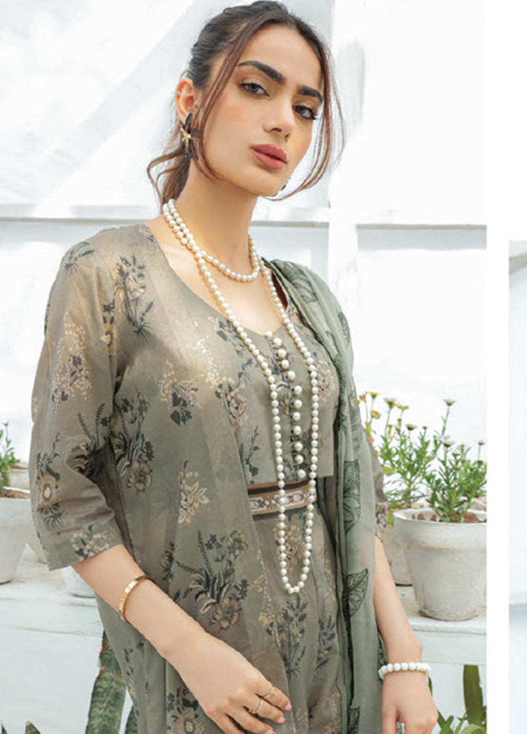 Maya By Humdum Printed Lawn Suits Unstitched 3 Piece HD23MY D-06 - Summer Collection