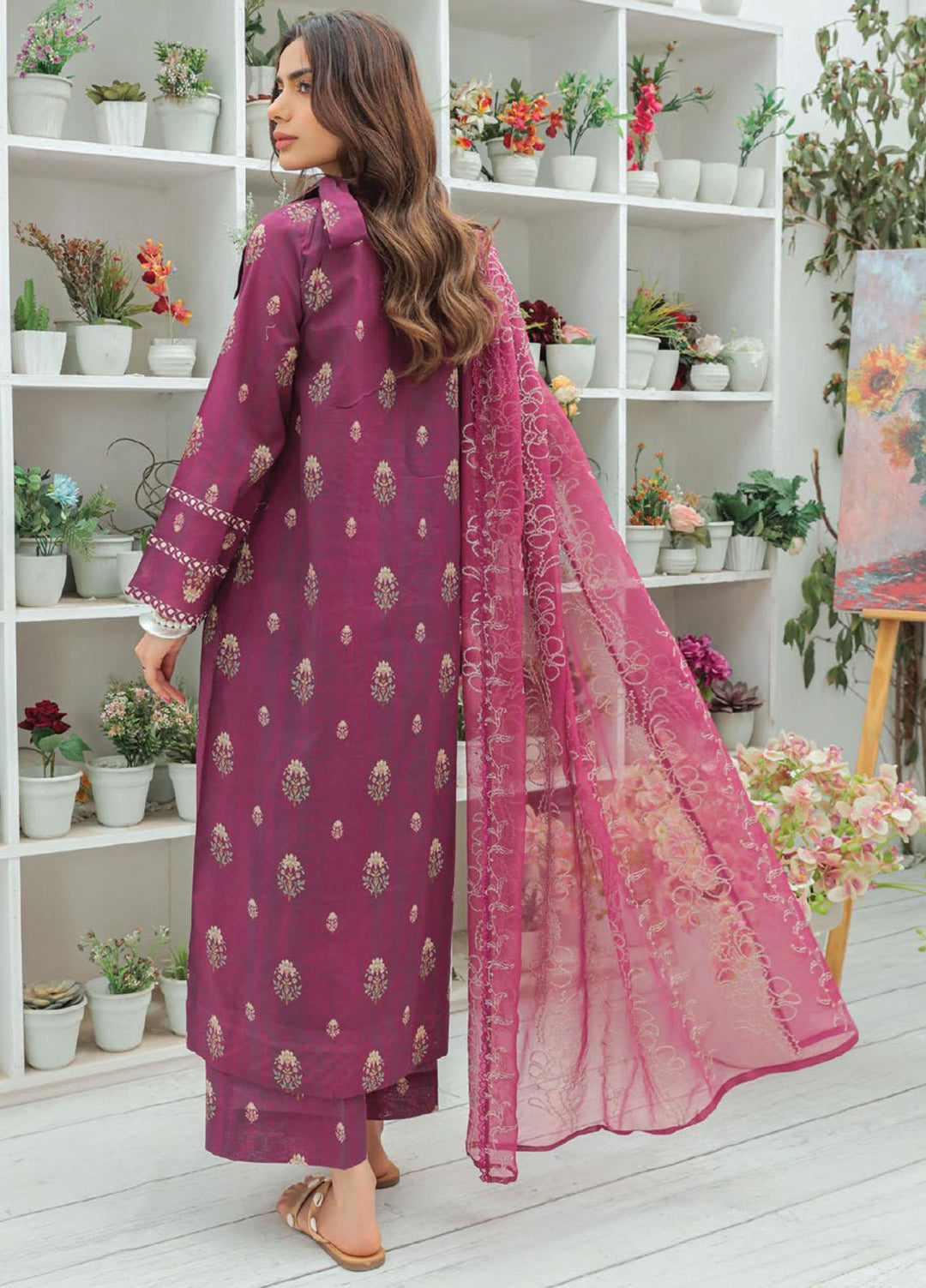 Maya By Humdum Printed Lawn Suits Unstitched 3 Piece HD23MY D-07 - Summer Collection