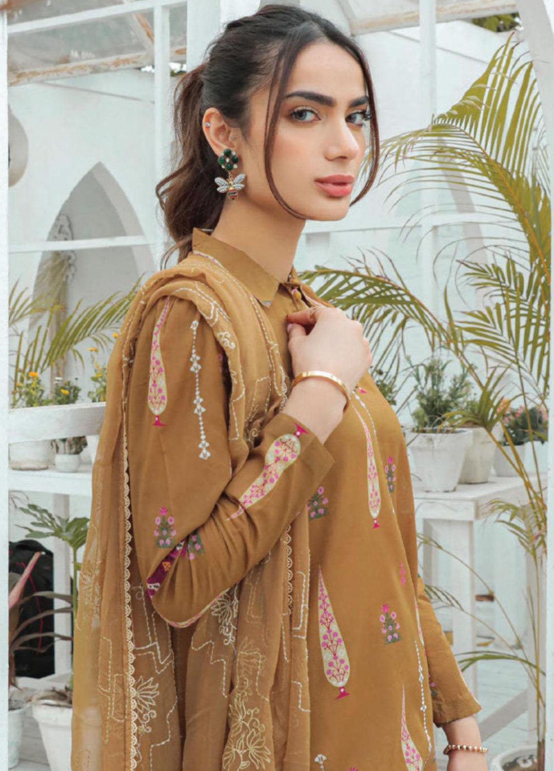Maya By Humdum Printed Lawn Suits Unstitched 3 Piece HD23MY D-09 - Summer Collection