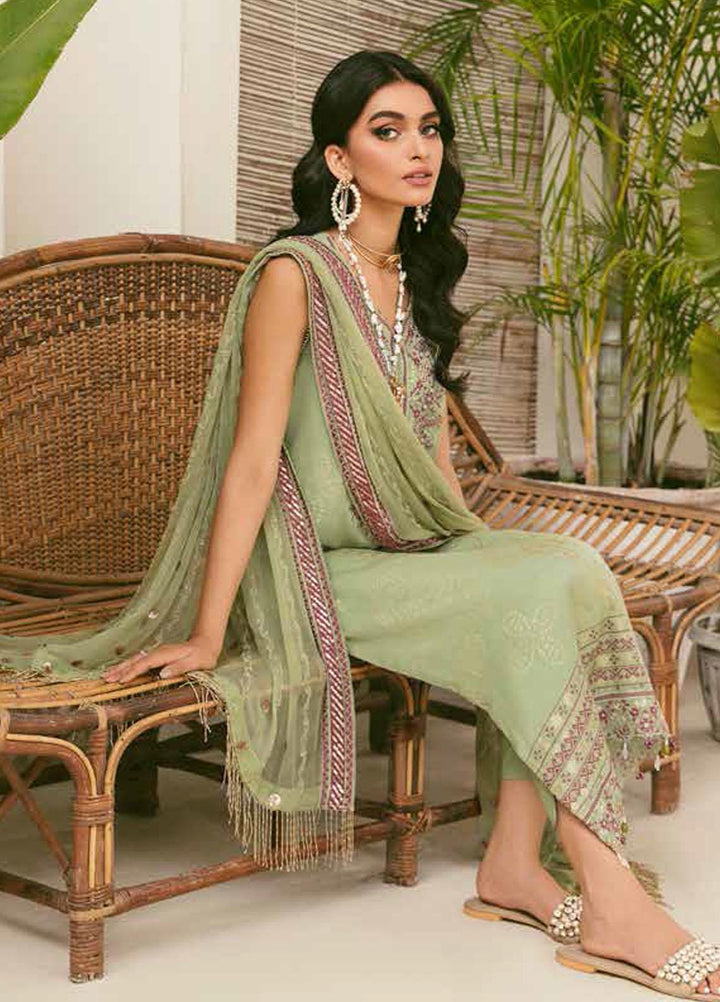 Maya By Nureh Embroidered Cambric Suits Unstitched 3 Piece NU22MC NJ-41 - Festive Collection