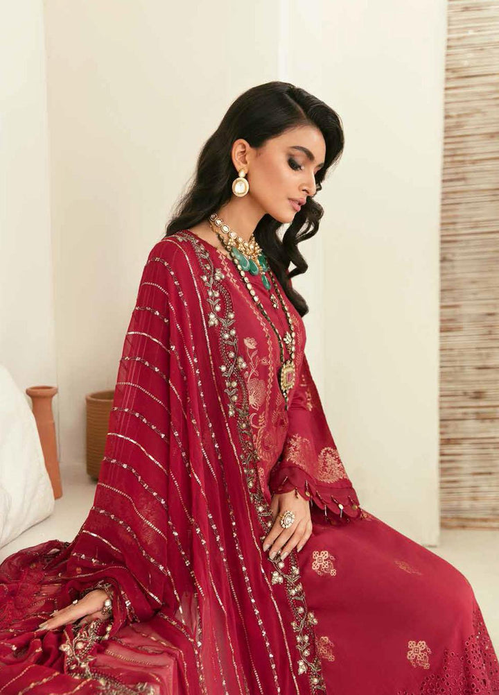 Maya By Nureh Embroidered Cambric Suits Unstitched 3 Piece NU22MC NJ-43 - Festive Collection