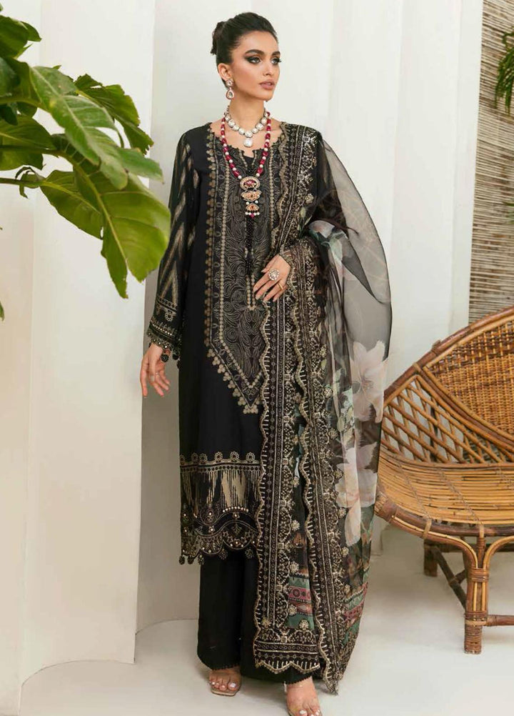 Maya By Nureh Embroidered Cambric Suits Unstitched 3 Piece NU22MC NJ-44 - Festive Collection