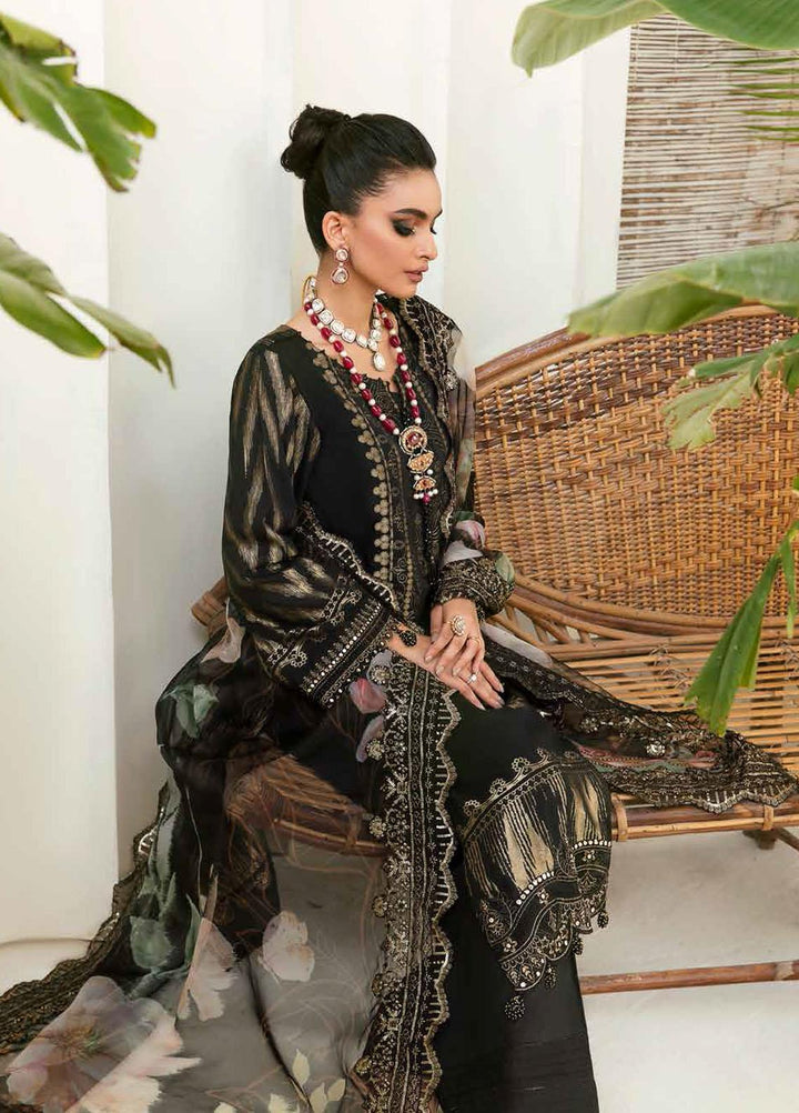 Maya By Nureh Embroidered Cambric Suits Unstitched 3 Piece NU22MC NJ-44 - Festive Collection