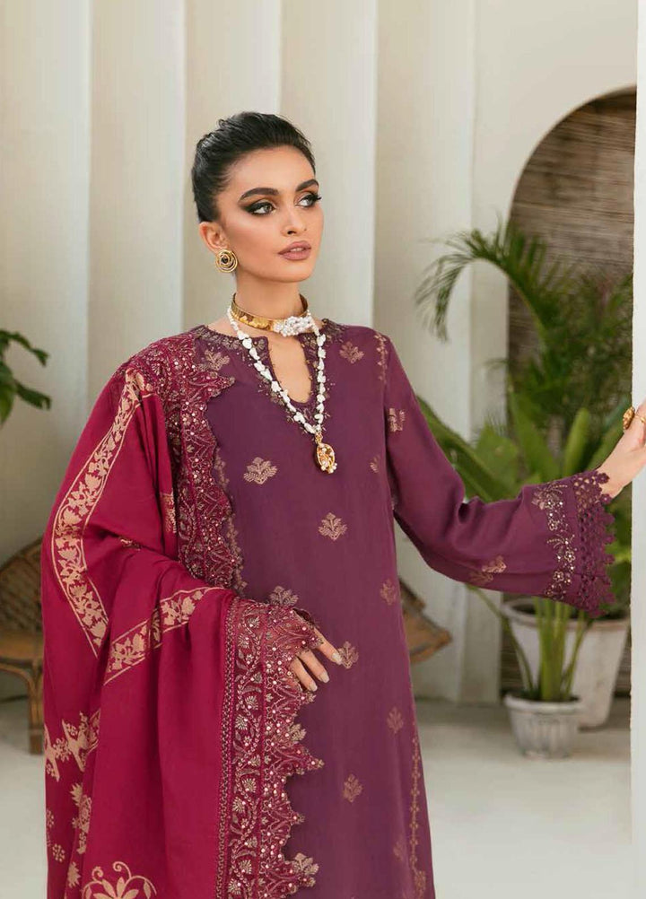 Maya By Nureh Embroidered Cambric Suits Unstitched 3 Piece NU22MC NJ-45 - Festive Collection