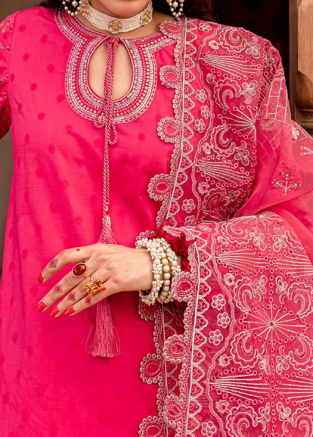 Maya By Nureh Embroidered Lawn Suits Unstitched 3 Piece NU23CC NS-73 - Festive Collection