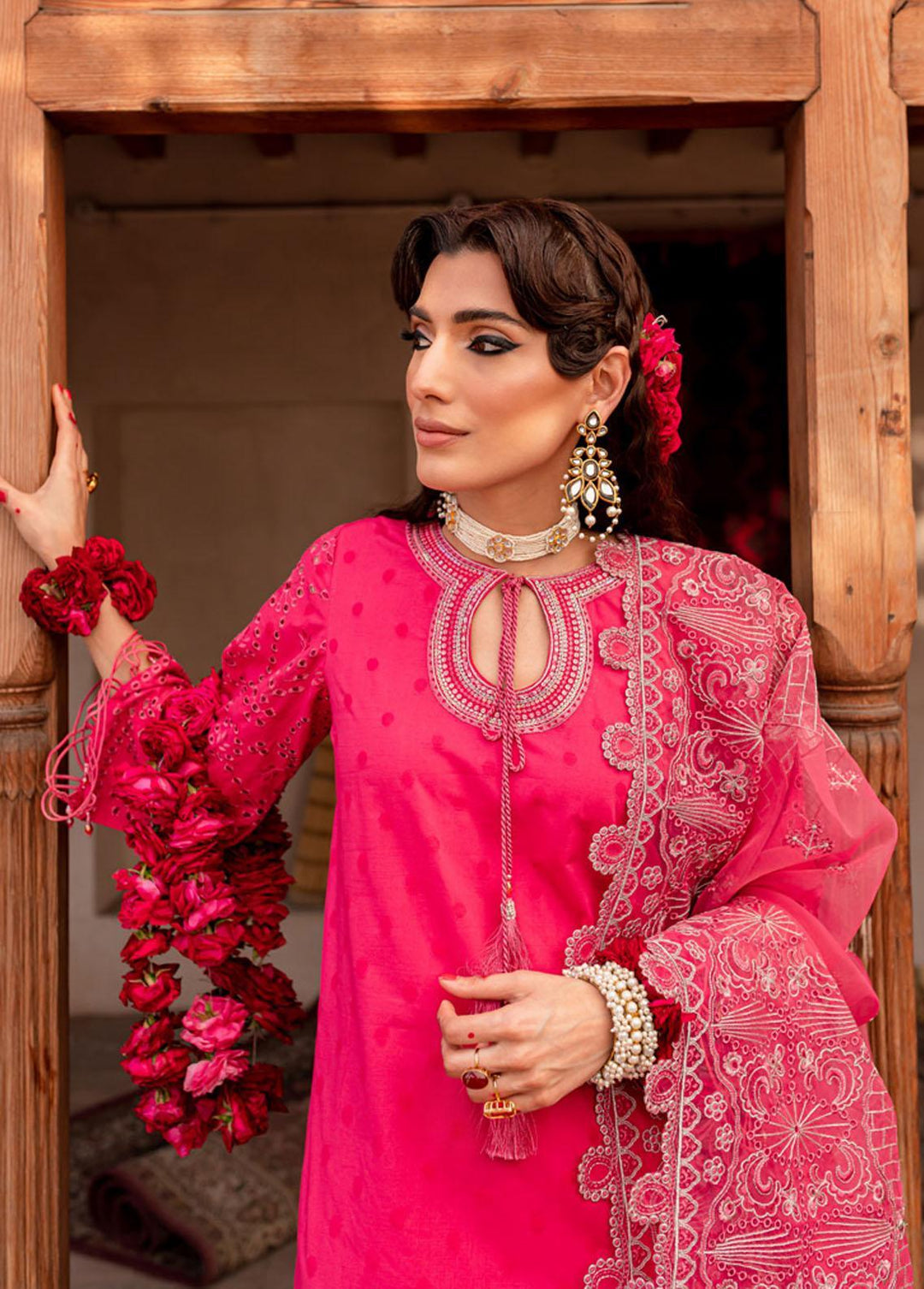 Maya By Nureh Embroidered Lawn Suits Unstitched 3 Piece NU23CC NS-73 - Festive Collection