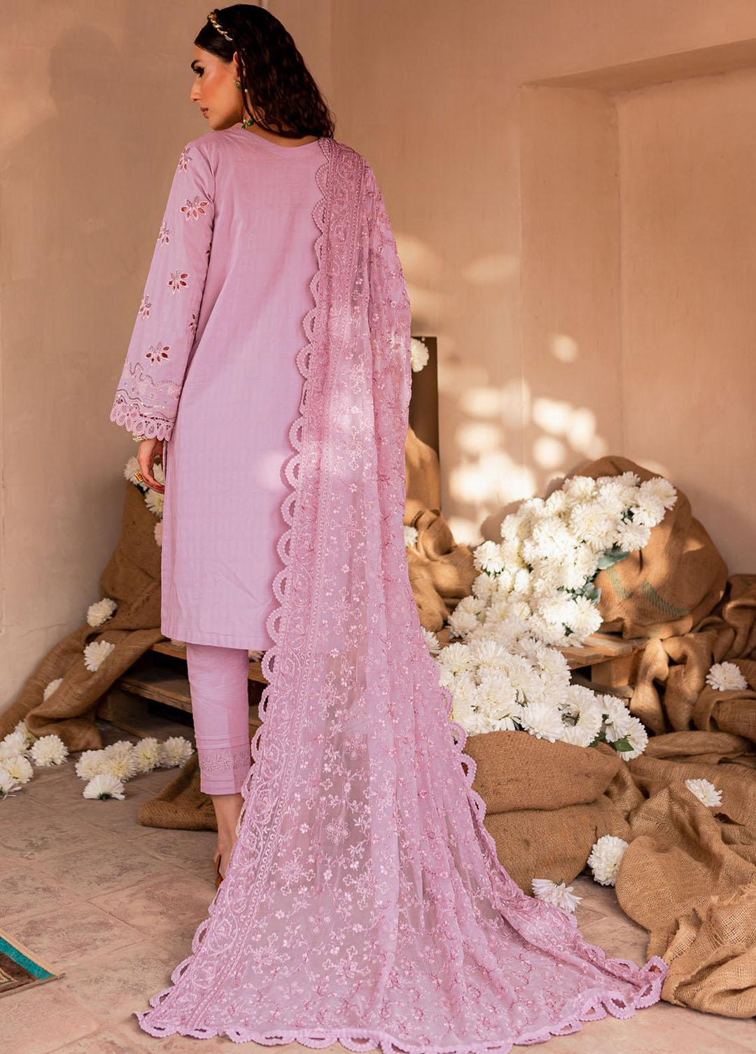 Maya By Nureh Embroidered Lawn Suits Unstitched 3 Piece NU23CC NS-78 - Festive Collection