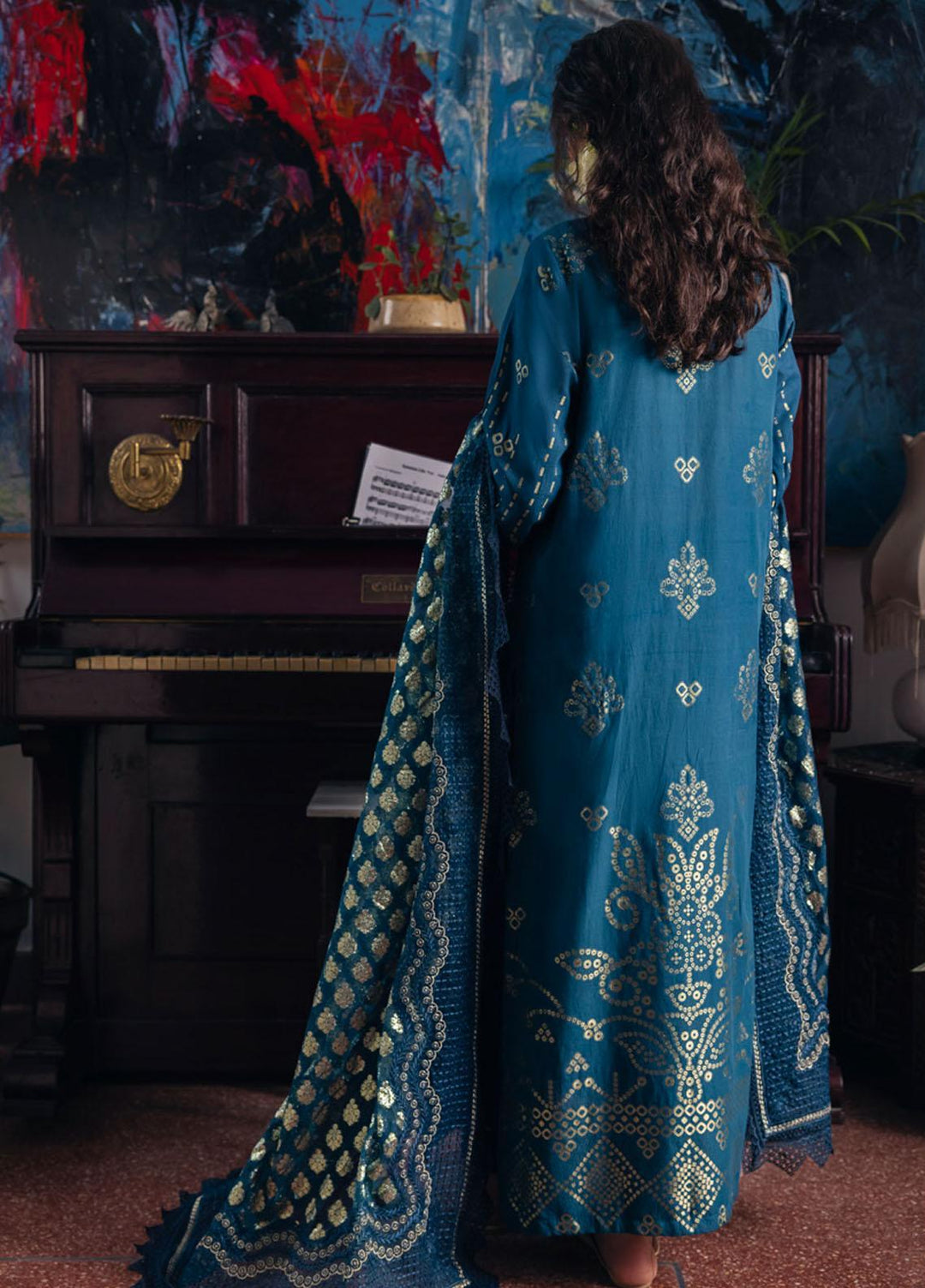 Maya By Nureh Embroidered Jacquard Suits Unstitched 3 Piece NU23MY NJ-83 - Winter Collection