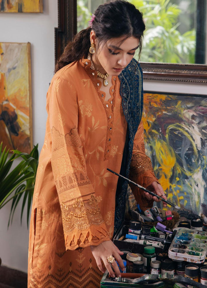 Maya By Nureh Embroidered Jacquard Suits Unstitched 3 Piece NU23MY NJ-86 - Winter Collection