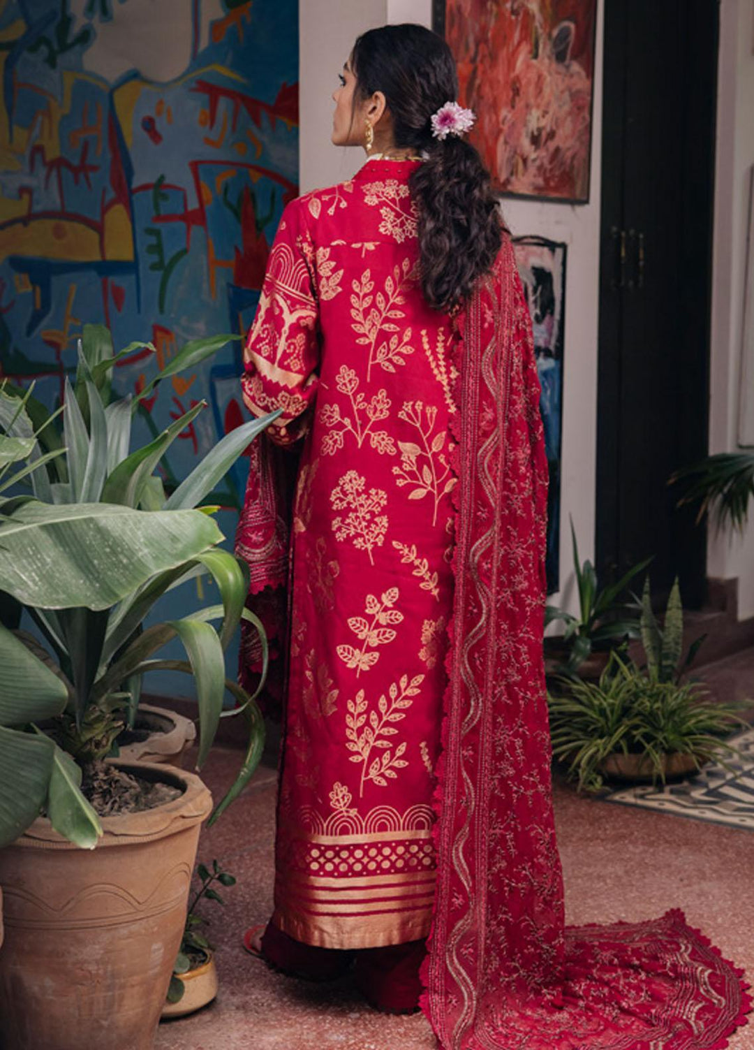 Maya By Nureh Embroidered Jacquard Suits Unstitched 3 Piece NU23MY NJ-87 - Winter Collection