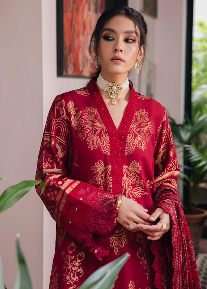 Maya By Nureh Embroidered Jacquard Suits Unstitched 3 Piece NU23MY NJ-87 - Winter Collection