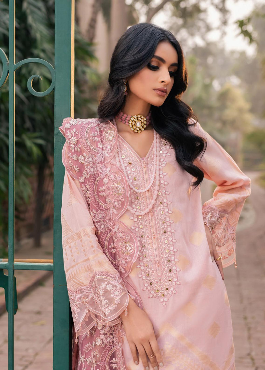 Maya By Nureh Embroidered Lawn Suits Unstitched 3 Piece NU23M NJ-49 - Summer Collection