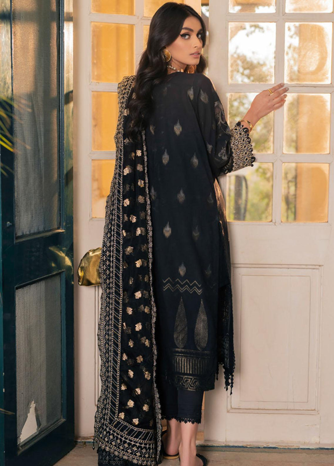 Maya By Nureh Embroidered Lawn Suits Unstitched 3 Piece NU23M NJ-50 - Summer Collection