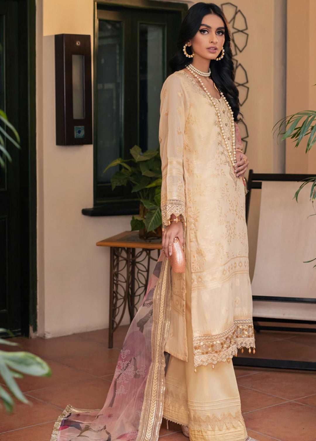 Maya By Nureh Embroidered Lawn Suits Unstitched 3 Piece NU23M NJ-51 - Summer Collection