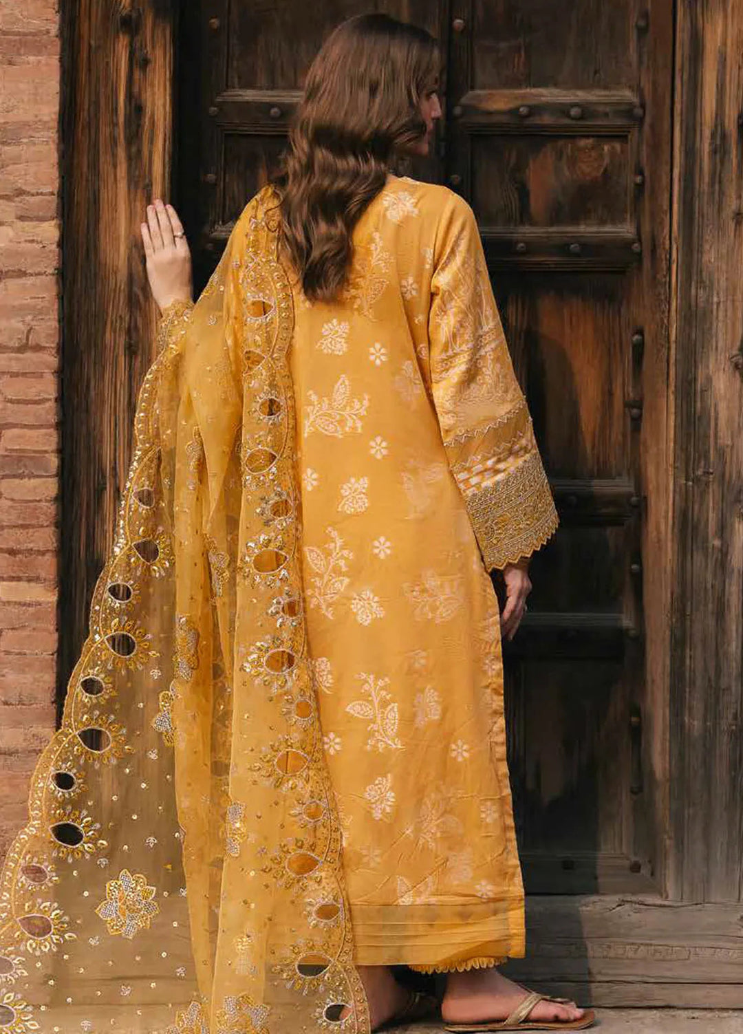 Maya By Nureh Embroidered Jacquard Suit Unstitched 3 Piece NU24MUJ NJ-96 - Festive Collection