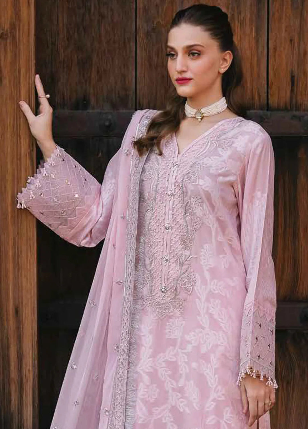Maya By Nureh Embroidered Jacquard Suit Unstitched 3 Piece NU24MUJ NJ-97 - Festive Collection