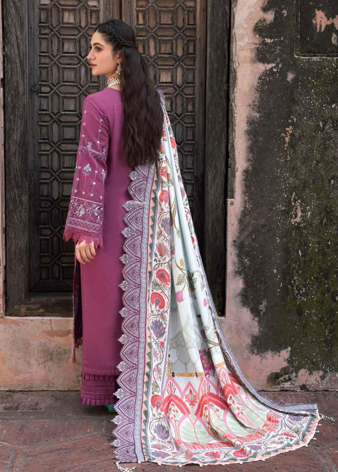 Maya By Nureh Embroidered Khaddar Suits Unstitched 3 Piece NU22MK NW-68 - Winter Collection